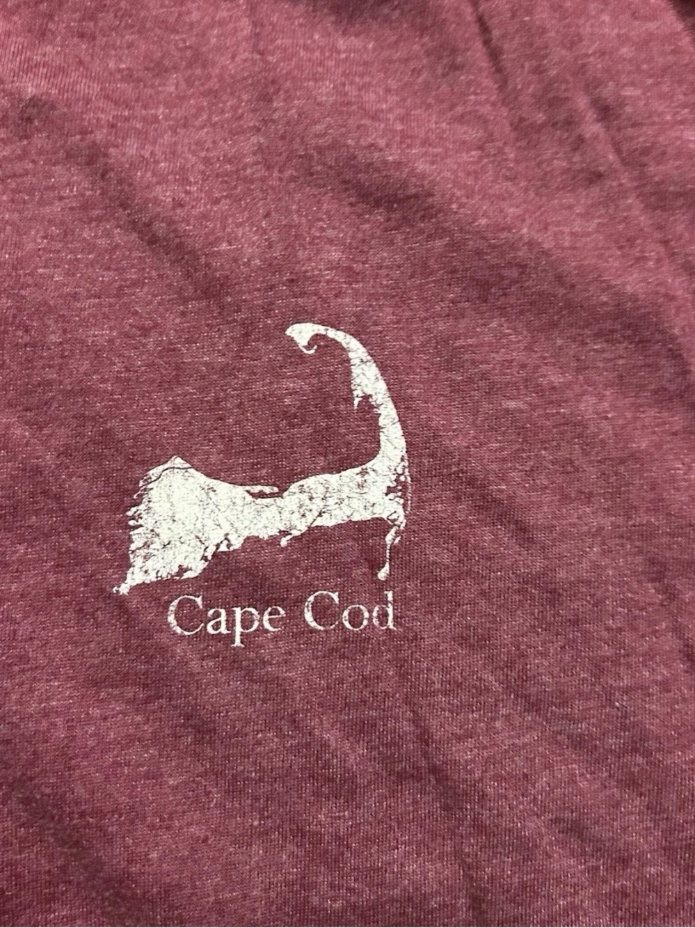 Men’s Cuffy’s of Cape Cod Maroon Short Sleeve T Shirt Size Large - Picture 3 of 3